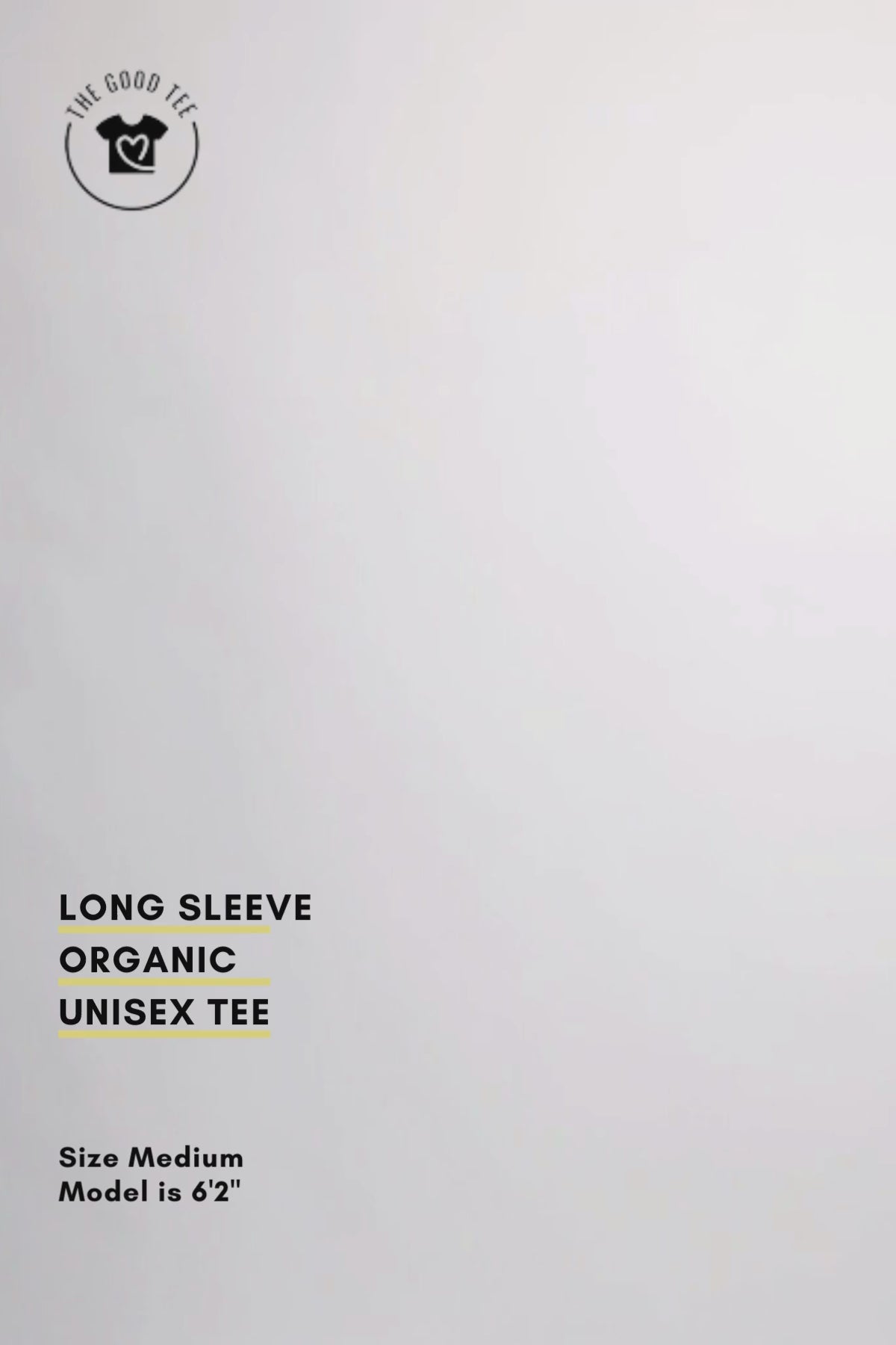 Unisex Black T shirt Long Sleeve