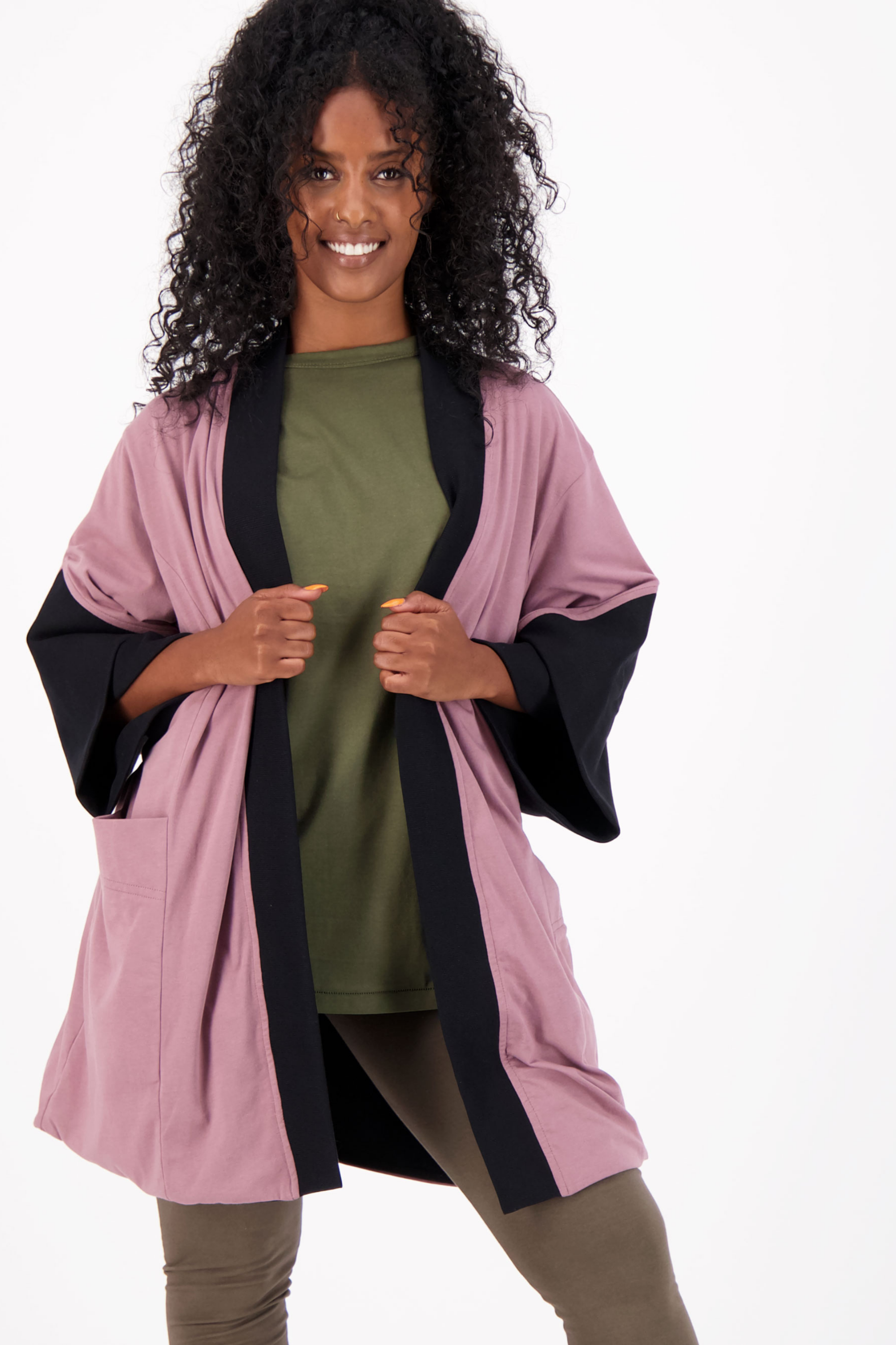 Fair Trade Kimono-Style Tee | Cardigan 100% Reversible Good Organic The Cotton –