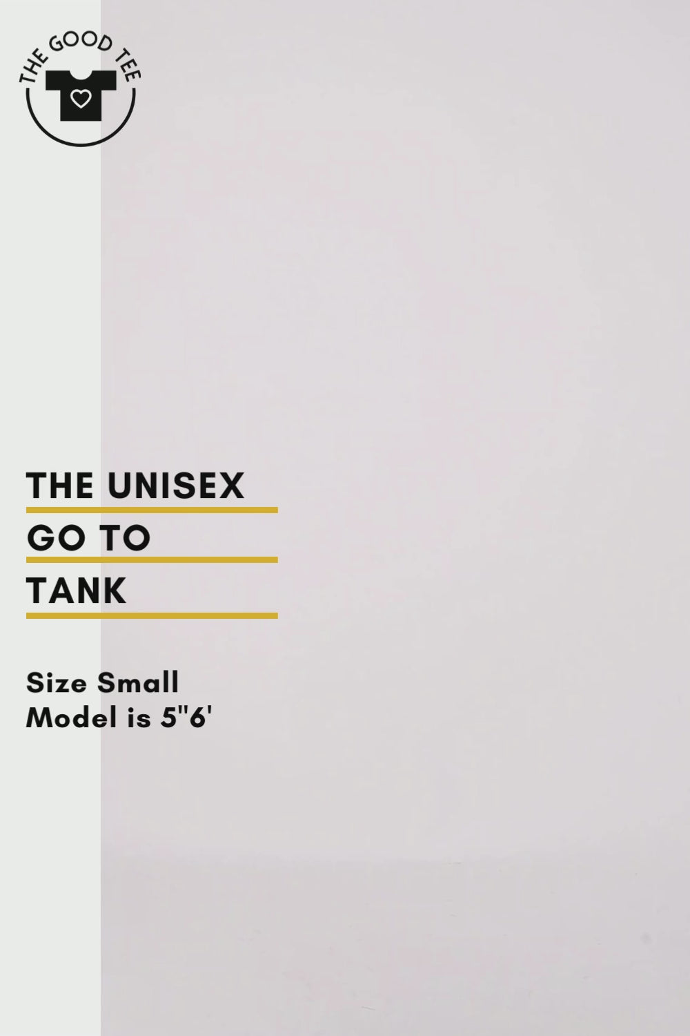 small black fairtrade tank top women