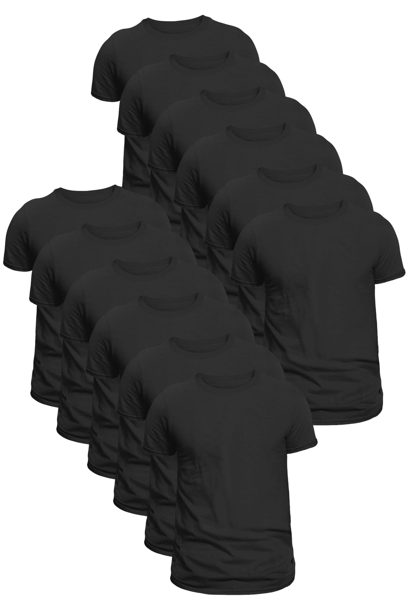 Unisex Black T-Shirts - 12 Pack | Organic Cotton Fairtrade Basics