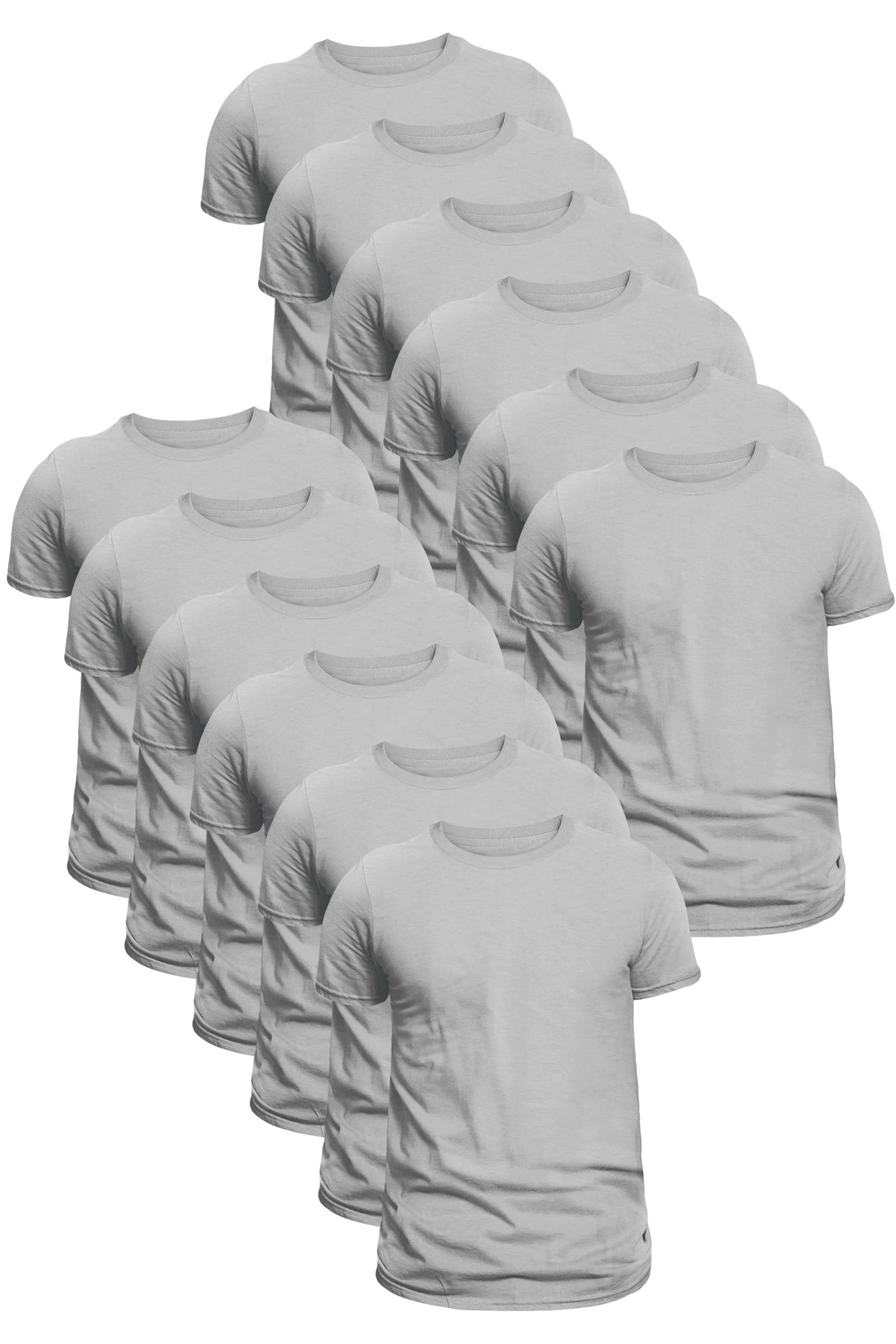 Unisex Grey T-Shirts - 12 Pack | Organic Cotton Fairtrade Basics