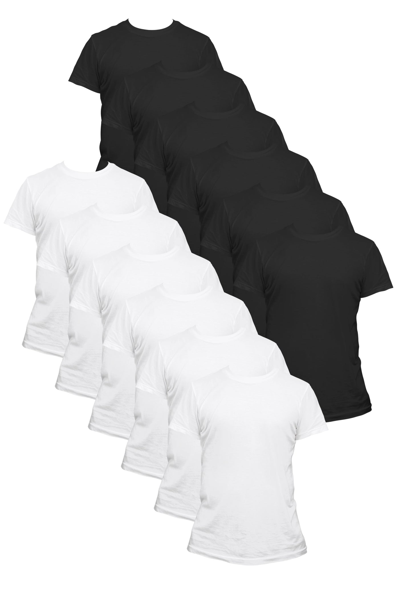 12-Pack Women's Short Sleeve Black & White | Organic Cotton, Fair Trade & Timeless