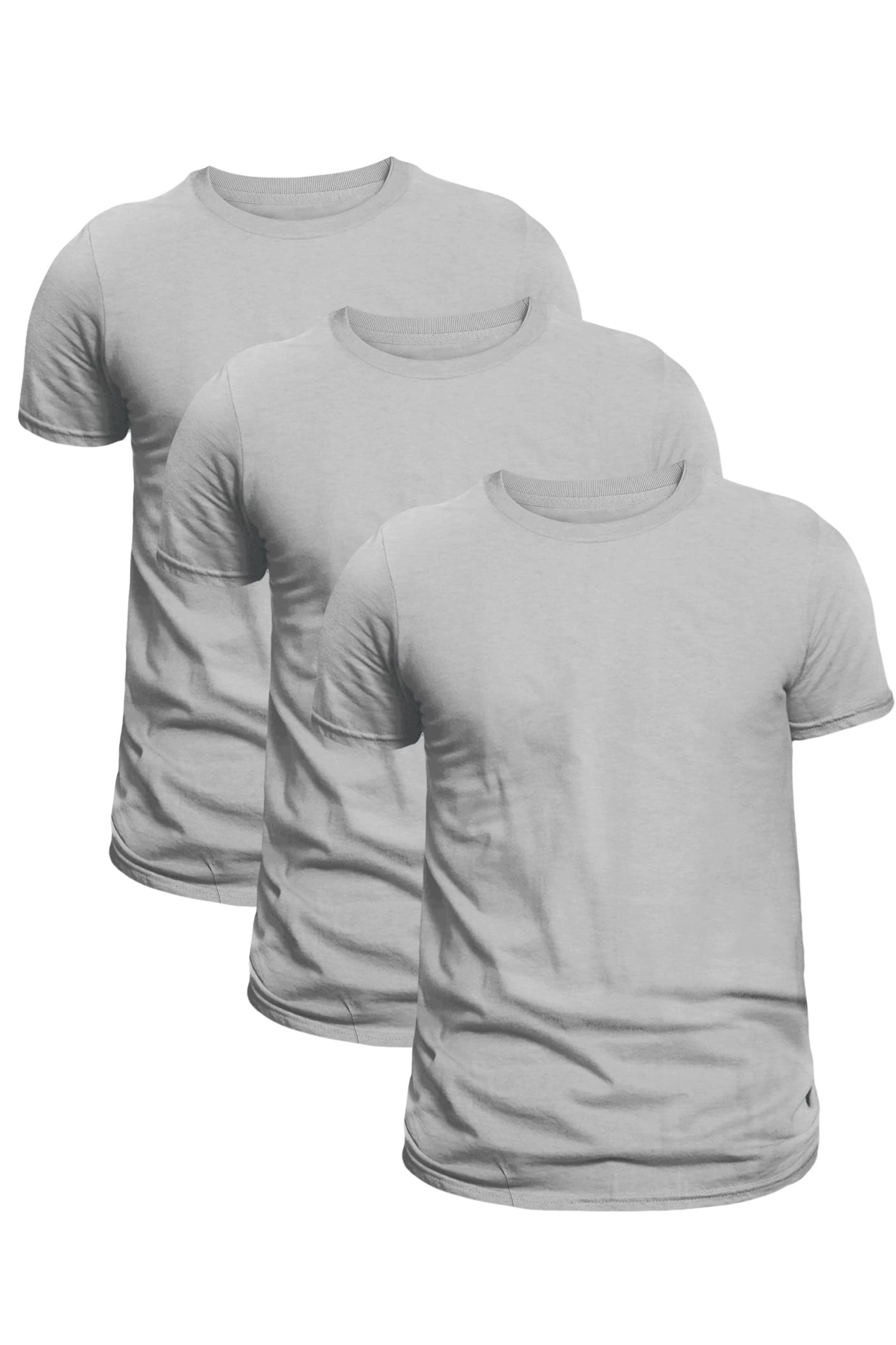 3-Pack Unisex Short Sleeve Gray T-Shirts | Sustainable Everyday Casual Wear