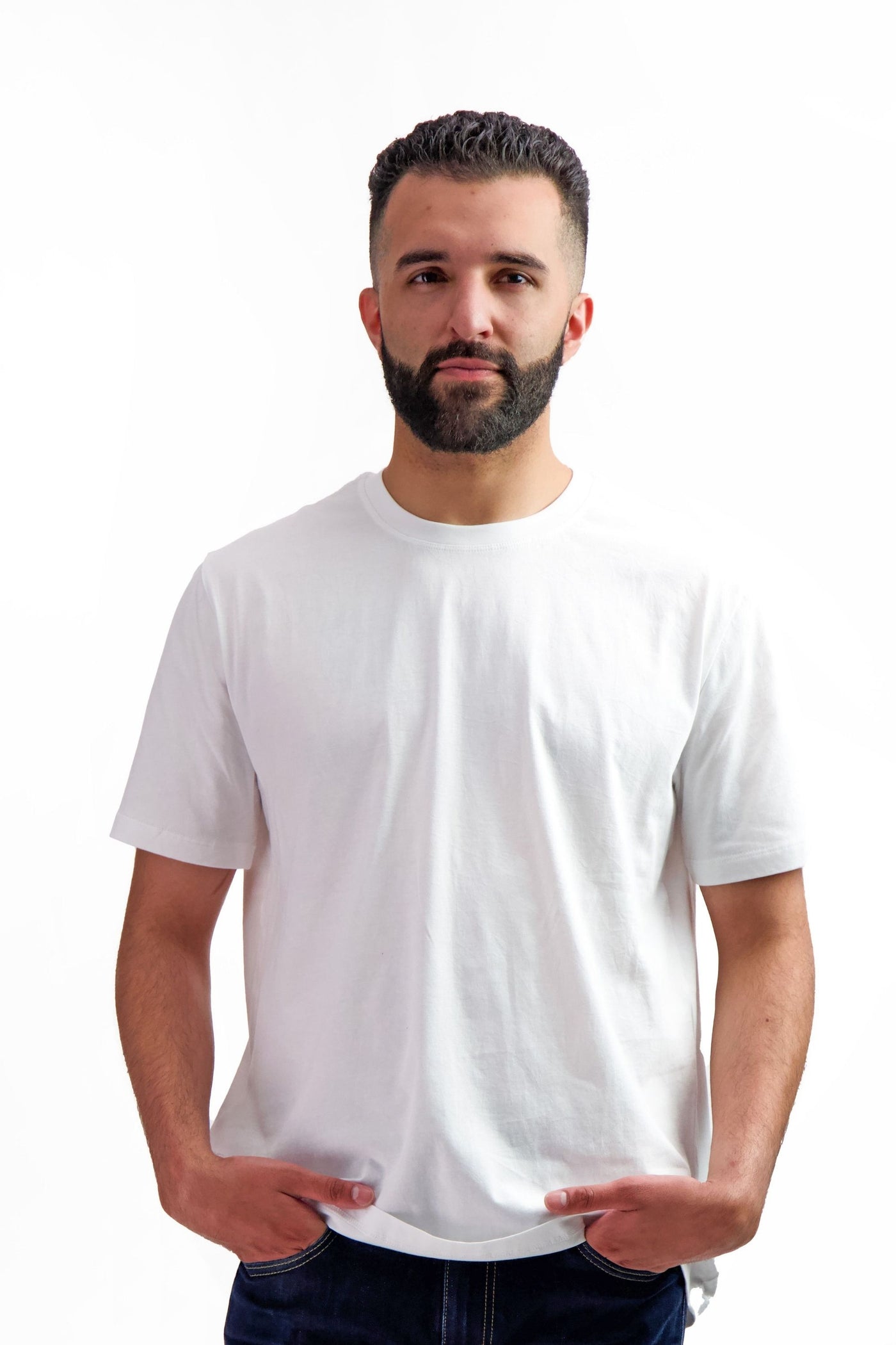 White Cotton Tshirt short sleeve