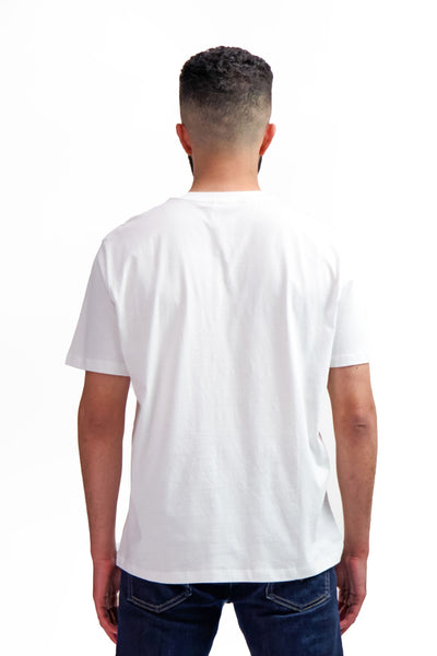 White Cotton Unisex T shirt