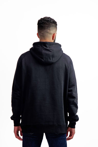 relaxed fit black hoodie