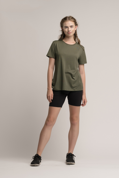 womens olive tshirt short sleeve size small