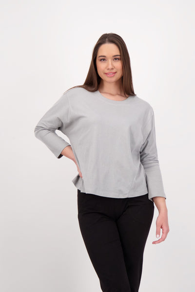 light grey organic cotton tshirt tunic