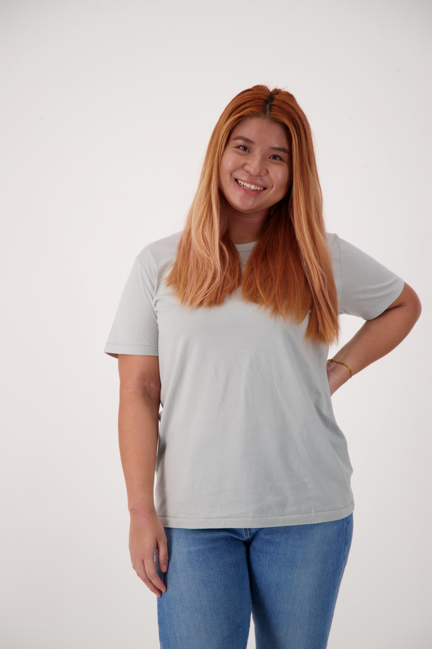 light grey unisex short organic cotton tshirt