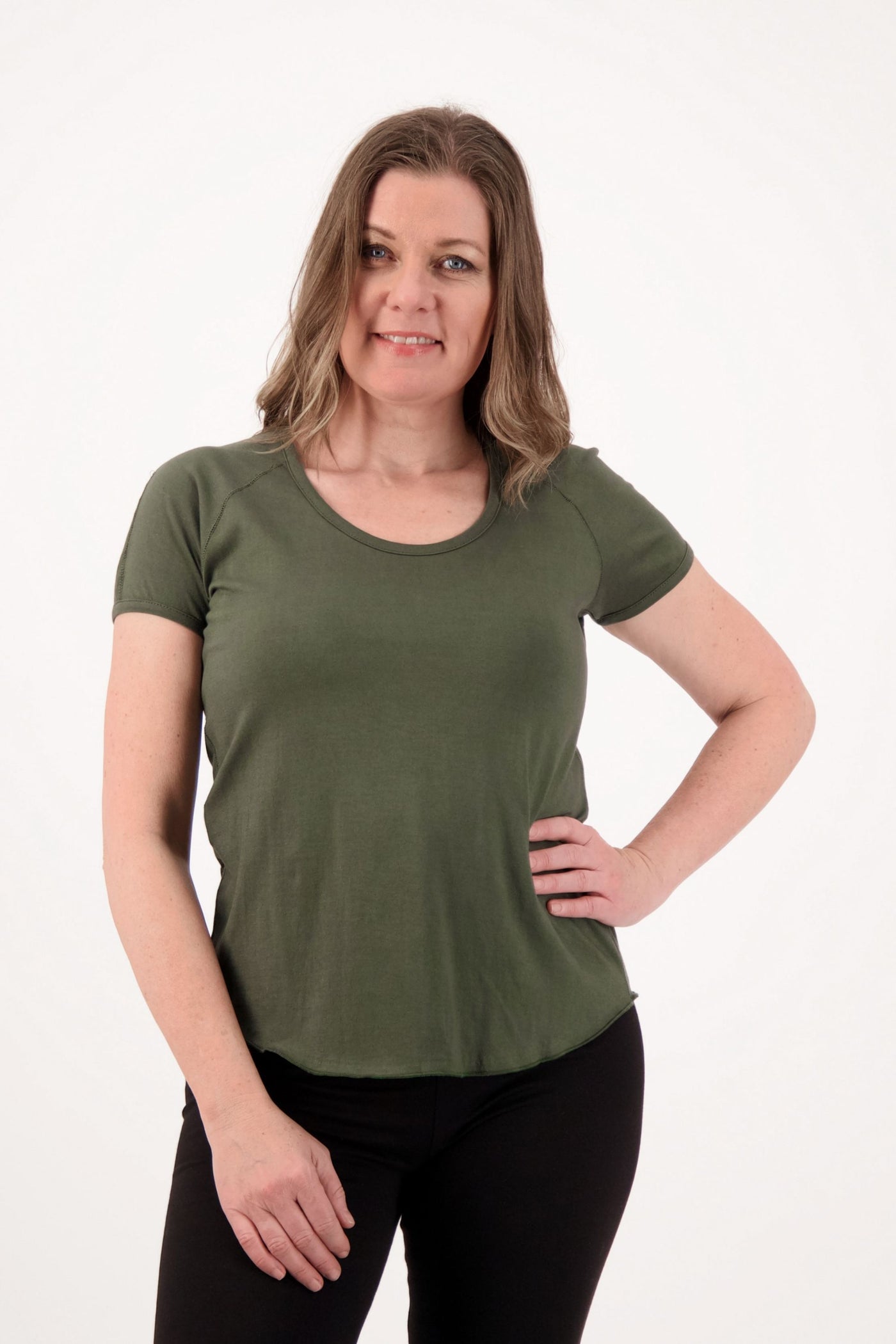 women olive green t shirt wholesale fairtrade
