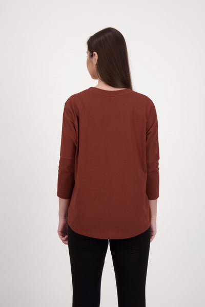 sustainable batwing tee for women