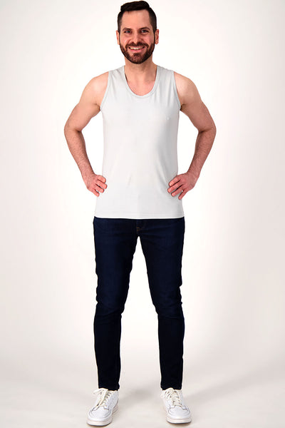 organic cotton sleeveless top for men
