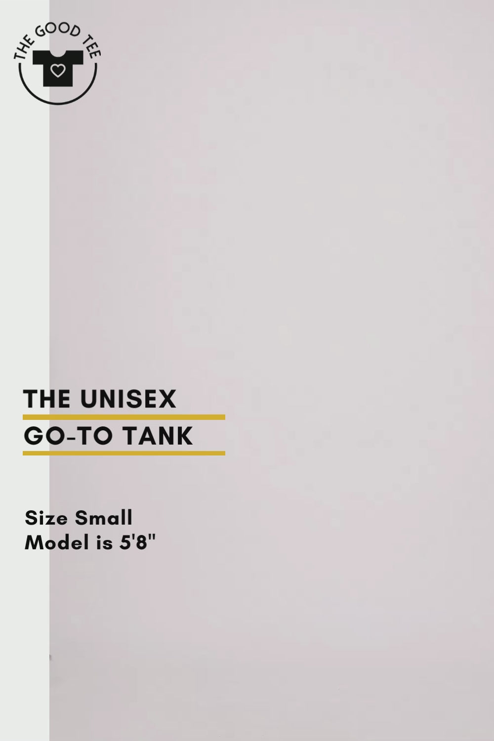 women's small grey organic cotton tank top