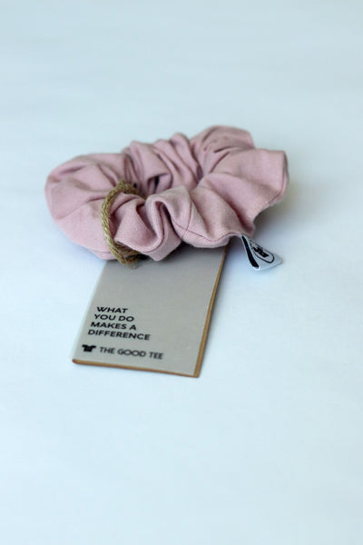 pink fair trade scrunchie