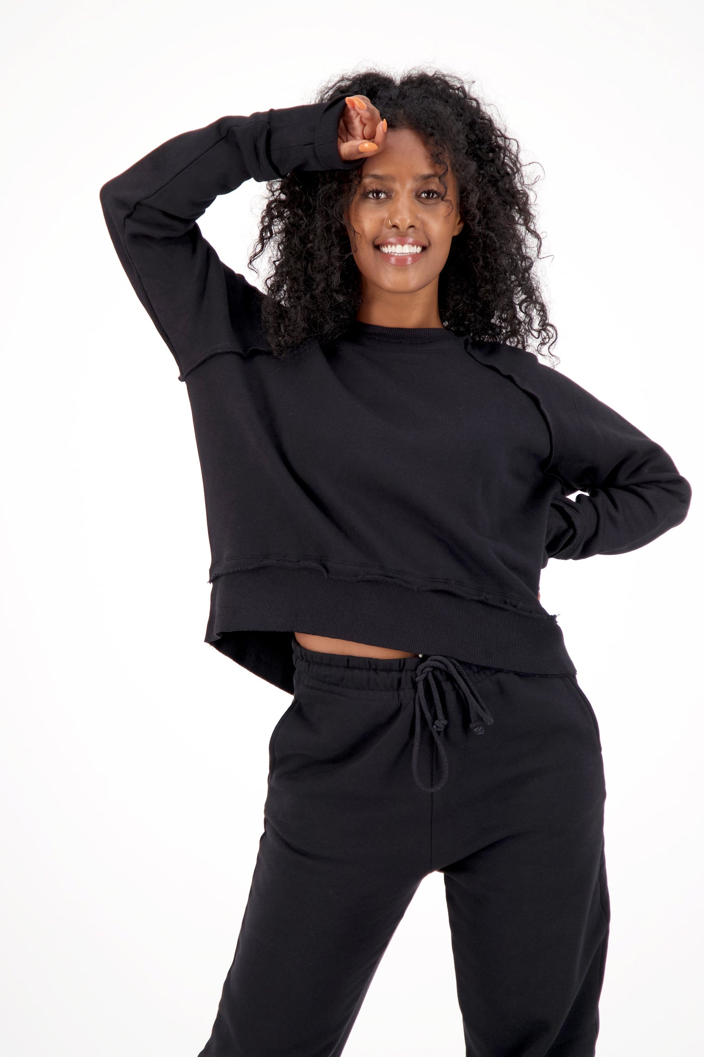 Sustainable Fleece Organic Black Women 