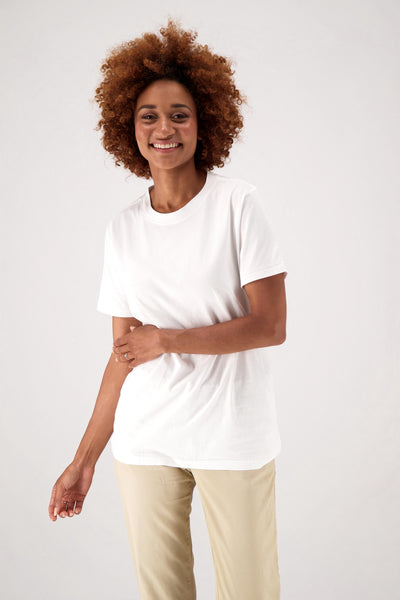 White fairtrade tshirt for women