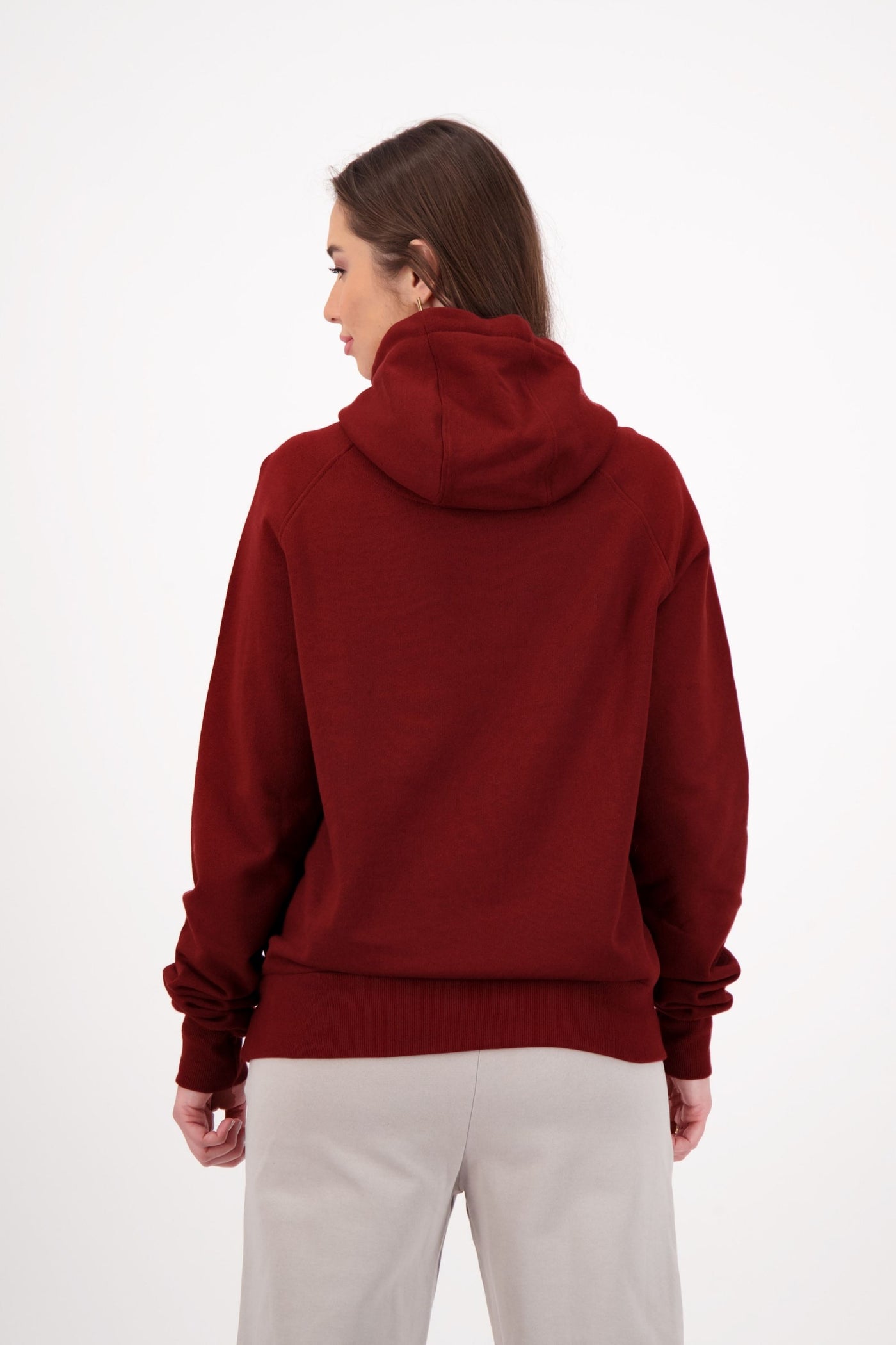 sustainable cotton pullover hoodie