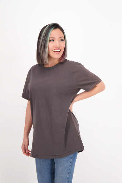 grey small unisex organic cotton tshirt